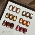 thumbnail image 3 of Set de esmaltes de uñas GAOY Jelly Brown Cat Eye Gel con imán de 7,3 ml, 3 of 6