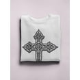 thumbnail image 3 of Ancient Cross Design Sweatshirt Women - Women Sweatshirt, White, 5XL, 3 of 4
