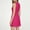 Hot Pink, variant on Women's Dress Summer High End Mid Skirt Fashionable Temperament High Class Figure Flattering Sleeveless Round Collar Dresses Yellow XL