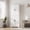 White, variant on 71" Tall Farmhouse Kitchen Pantry Cabinet – Freestanding Wood Storage Cupboard with 4 Doors & Adjustable Shelves for Dining or Living Room, White