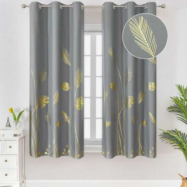 Cortinas Blackout Estelar Textiler Gris 160x160 cm 2 Paneles