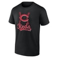thumbnail image 2 of Men's Black Cincinnati Reds Fastball T-Shirt, 2 of 3