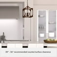 thumbnail image 6 of Hunter - Highland Hill 4-light Textured Rust, Medium Size Pendant Light, Dimmable, Formal Style, Lantern Shaped, for Bedrooms, Dining, Living Rooms - 19980, 6 of 8