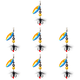 thumbnail image 1 of Señuelo Giratorio Pesca Con Anzuelo Triple Y Plumas Cuchara Giratoria Metal Color Azul, 1 of 2