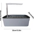 thumbnail image 5 of Parrot Bathtub - Automatic USB Bird Shower for Cockatiels, Reusable Multi-Purpose Bathtub for Pets, Gray, 5 of 5