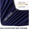 thumbnail image 5 of Twin Bed Sheet Set 1800 Thread Count Soft Breathable Microfiber Hypoallergenic Bed Sets 15 Inch Deep Pocket, 5 of 5