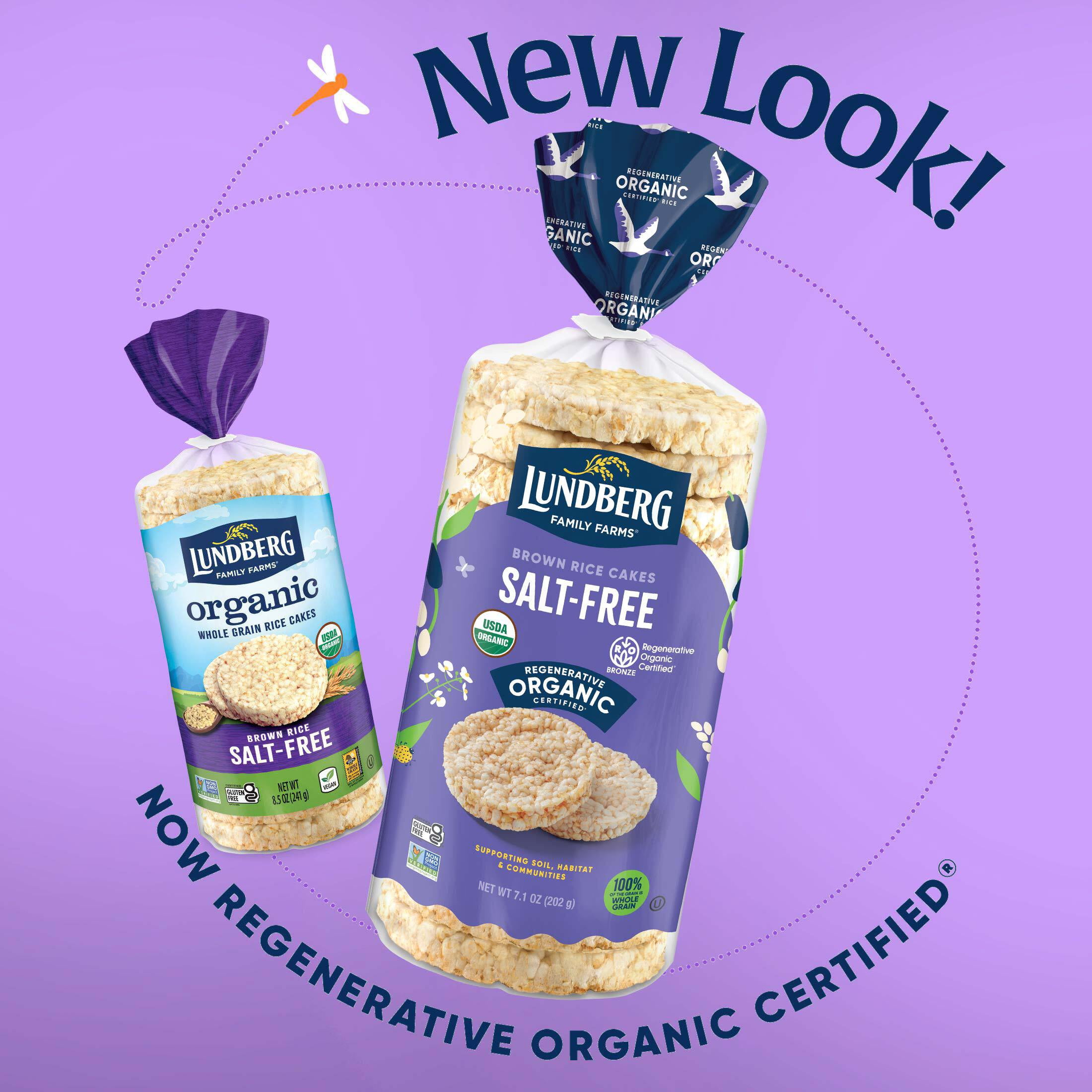 Lundberg Organic Brown Rice Cakes, Salt-Free, 6ct, 7.1 oz