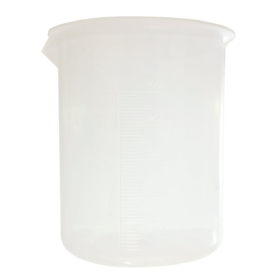 Beaker, Polypropylene 500ml, Pack of 4