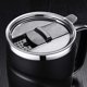 thumbnail image 2 of Taza de café de acero inoxidable con tapa y asa, taza de café aislada al vacío, regalo creativo de oficina, taza de té, taza de agua para el hogar Kuyhfg Bienvenido a Kuyhfg, 2 of 5