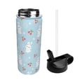 thumbnail image 2 of Yiaed Easter Rabbit Print Water Bottle with Straw Lid, Stainless Steel Double Wall Insulated Water Bottle | Leak-Proof and Spill-Proof Water Bottle, 2 of 8