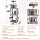 thumbnail image 4 of Torre para gatos Cat Tree VEVOR de 68,5 pulgadas con 2 condominios para gatos, gris claro, 4 of 9