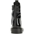 thumbnail image 5 of DKNY Womens Malaya Patent Leather Ankle Combat & Lace-up Boots, 5 of 5