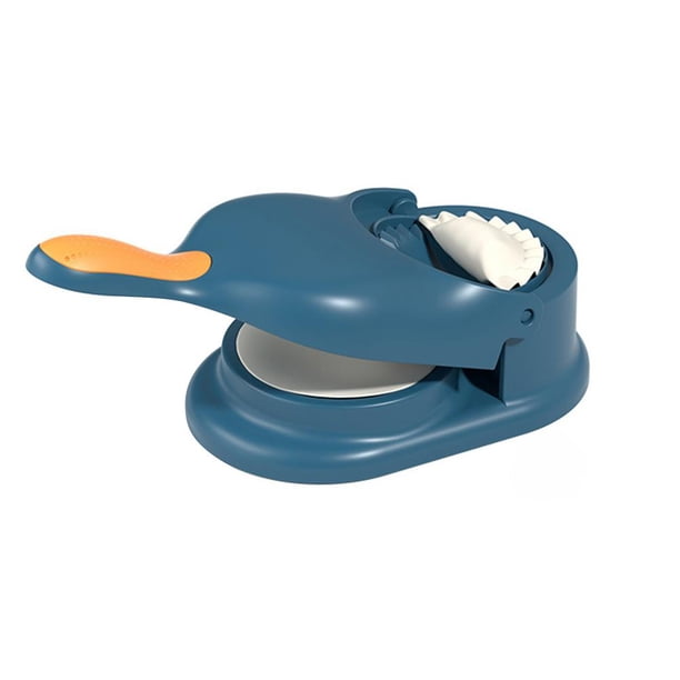 Herramienta de prensado de masa de pastelería para hornear 2 en 1 para cocina (azul)