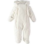 Baby Dove Plush Honeycomb Pram Suit - Ivory Ivory 3-6 Months