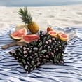 thumbnail image 5 of Spring Summer Flower Outdoor Pillow Covers Pack of 2 Eucalyptus Leaves Countryside Black Waterproof Throw Pillow Covers Decorative Cushion Cases for Patio Garden Tent Balcony Couch 16x16 inch, 5 of 9