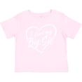 thumbnail image 3 of Inktastic I Love My Big Sis in White Chalk Heart Boys or Girls Baby T-Shirt, 3 of 5