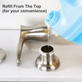 thumbnail image 5 of GAGALIFE Sink Soap Dispenser Brushed Nickel with 13 oz Bottle, for Kitchen Sink, Refill from The Top, 5 of 9