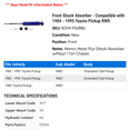 thumbnail image 2 of Front Shock Absorber - Compatible with 1984 - 1995 Toyota Pickup RWD 1985 1986 1987 1988 1989 1990 1991 1992 1993 1994, 2 of 2