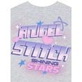 thumbnail image 6 of Stitch & Angel Girls' Athletic Front & Back T-shirt with Embroidery & Straight Leg Fleece Pants, 2-Piece, Sizes 4-16, 6 of 10