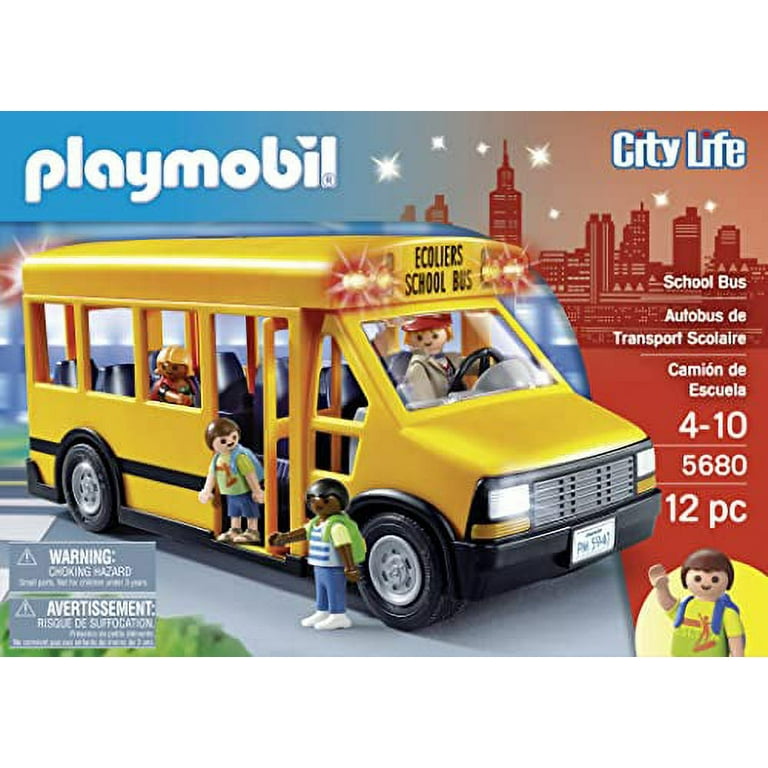 Playmobil School Bus Vehicle Playset : Toys & Games 