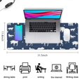 thumbnail image 5 of Long Mouse Pads for Desk,Dark Blue Christmas Animal Pattern Desk Mats on Top Of Desks, Desk Mouse Pad Extra Large with 3mm Non-Slip Base and Stitched Edge for Gaming,Office,Work,Home 31.5x11.8in, 5 of 5
