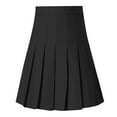 thumbnail image 4 of Women's High Waisted Pleated Midi Skirt – Solid Color Mid-Length Flowy A-Line Swing Skirt with Pockets, Fall 2025 Casual Flared Design, 4 of 4
