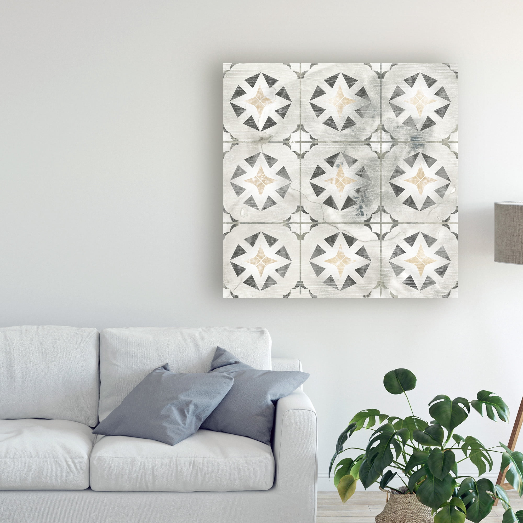 Trademark Fine Art 'Marble Tile Design II' Canvas Art by June Erica Vess