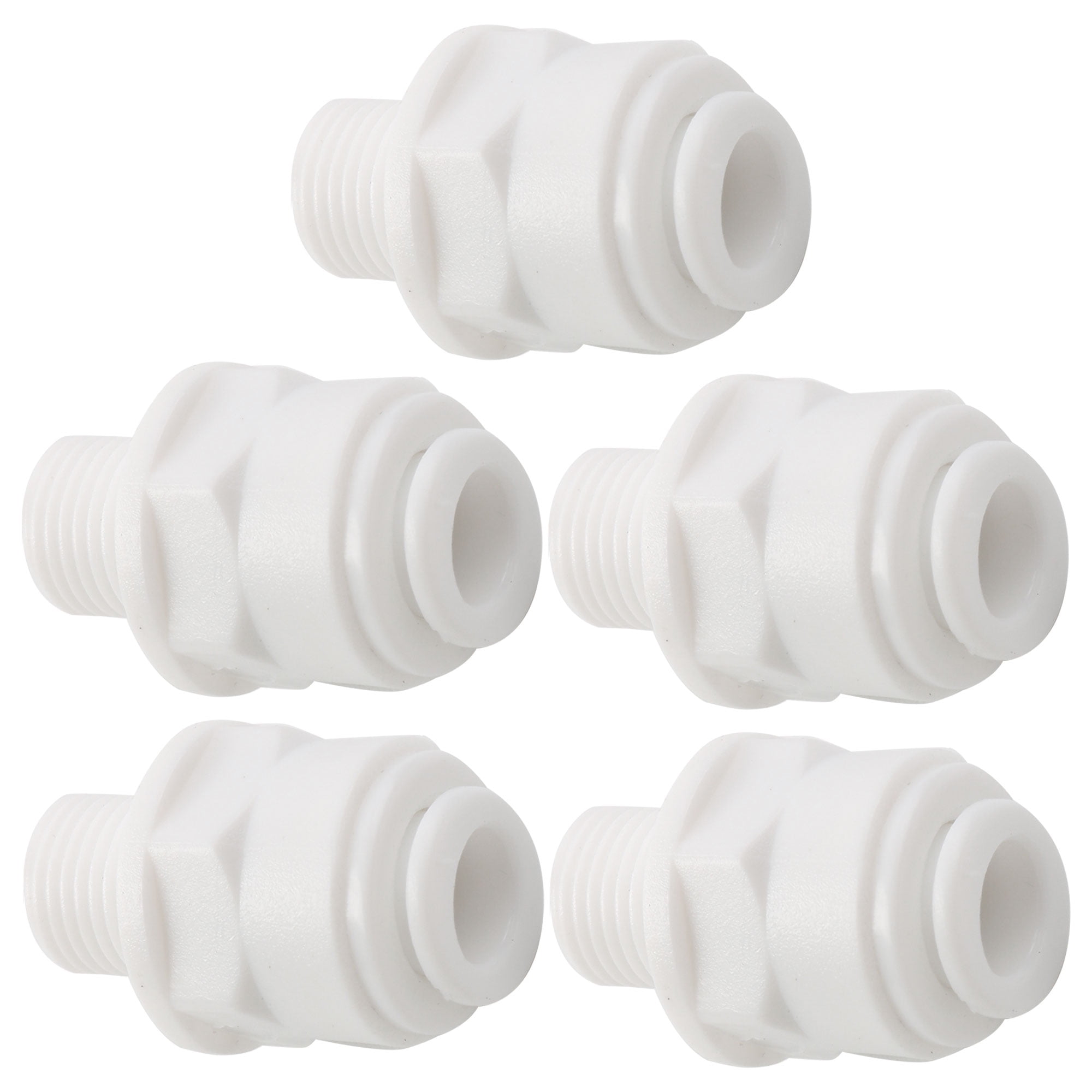 5pcs 1/8 Inch BSP Male to 1/4 Inch OD Straight Quick Connect Water