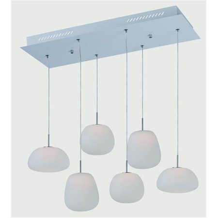 

ET2 E21124-11WT Puffs 1 Light White Multi-Light Pendant Ceiling Light Matte White - 12 in.