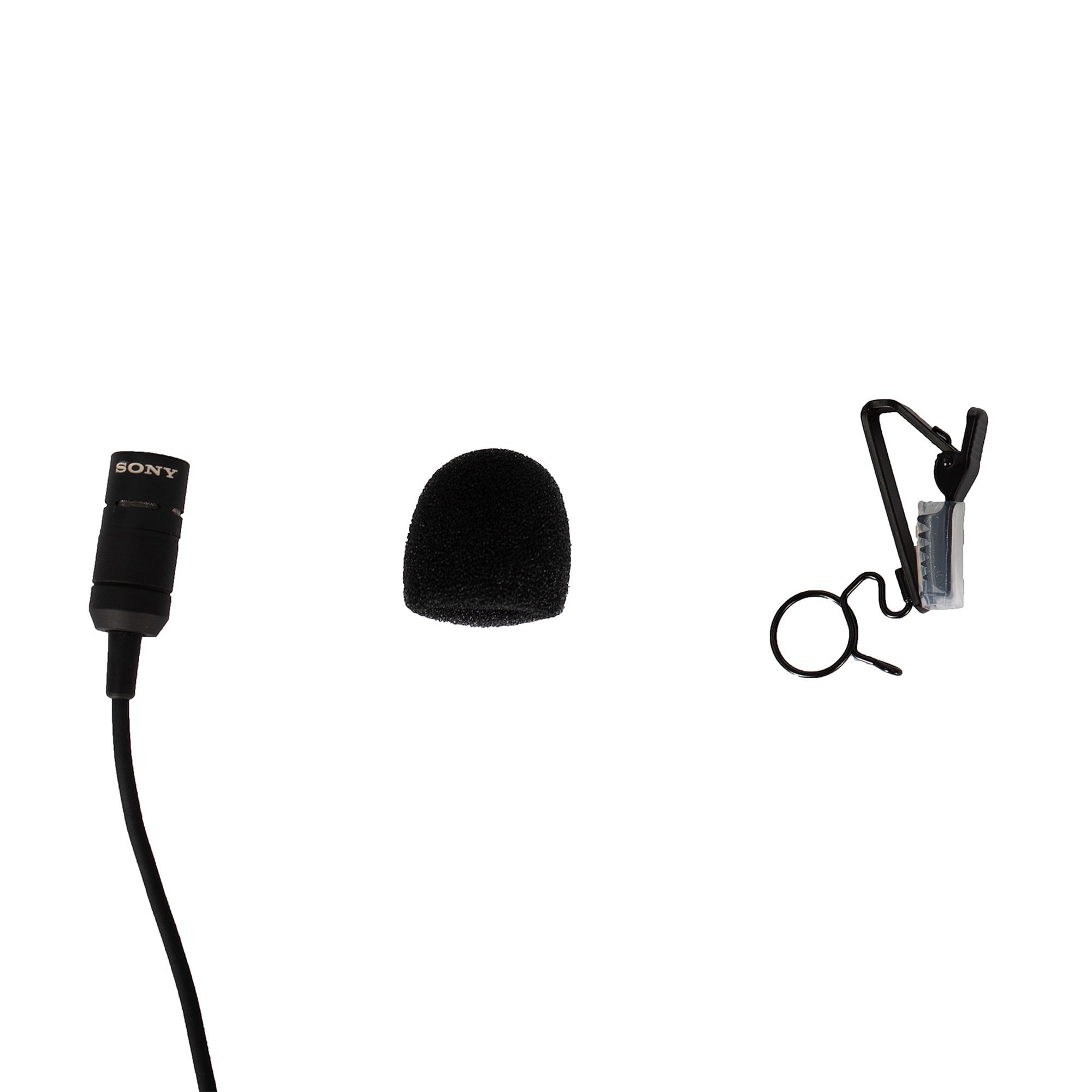 Sony ECM-44BC Omnidirectional Lavalier Microphone Bundle with Accessories (International Model)