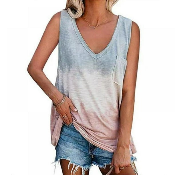 Kernelly New Tank Tops For Women Plus Size Cute Sleeveless V Neck Workout Tops Printed Running Casual Athletic Workout T Shirts S 3xl Walmart Com Walmart Com