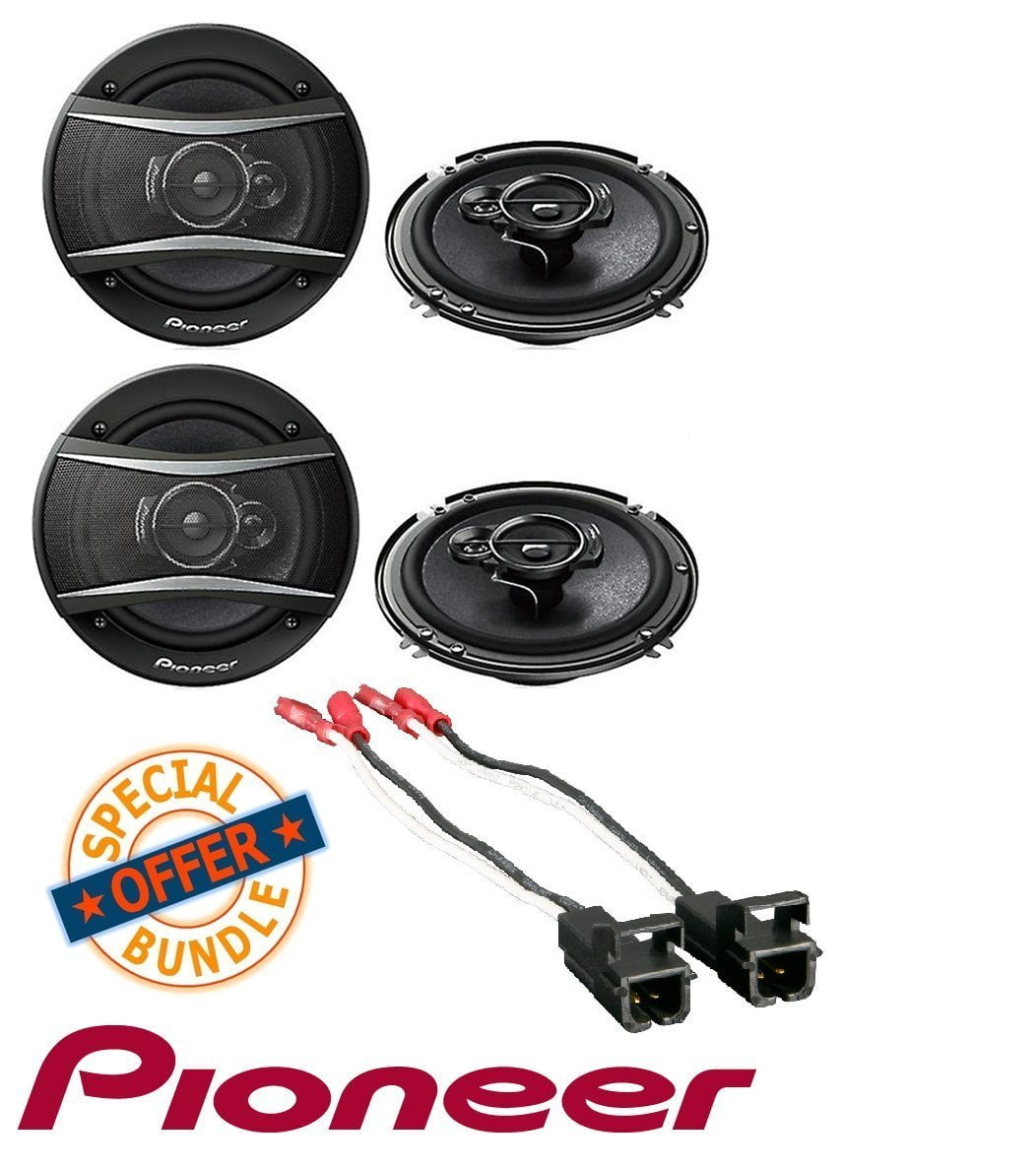 4) Pioneer 6.5 Inch 3Way 640 Watt Car Coaxial Stereo Speakers Four