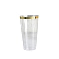 thumbnail image 3 of Balsa Circle 12 Pieces 17 oz Clear Gold Rim Plastic Glasses Disposable Tableware, 3 of 7