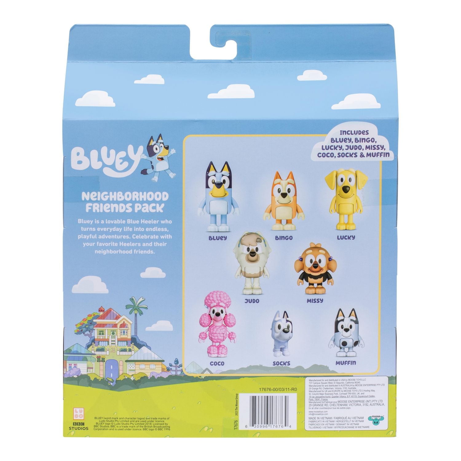 Bluey Neighbourhood Friends 8 pack - Walmart Exclusive