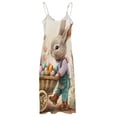 thumbnail image 5 of Easter Bunnies Rabbits Sleeveless Dress Women's Luxury Party Dress Birthday Dresses for Women, 5 of 7