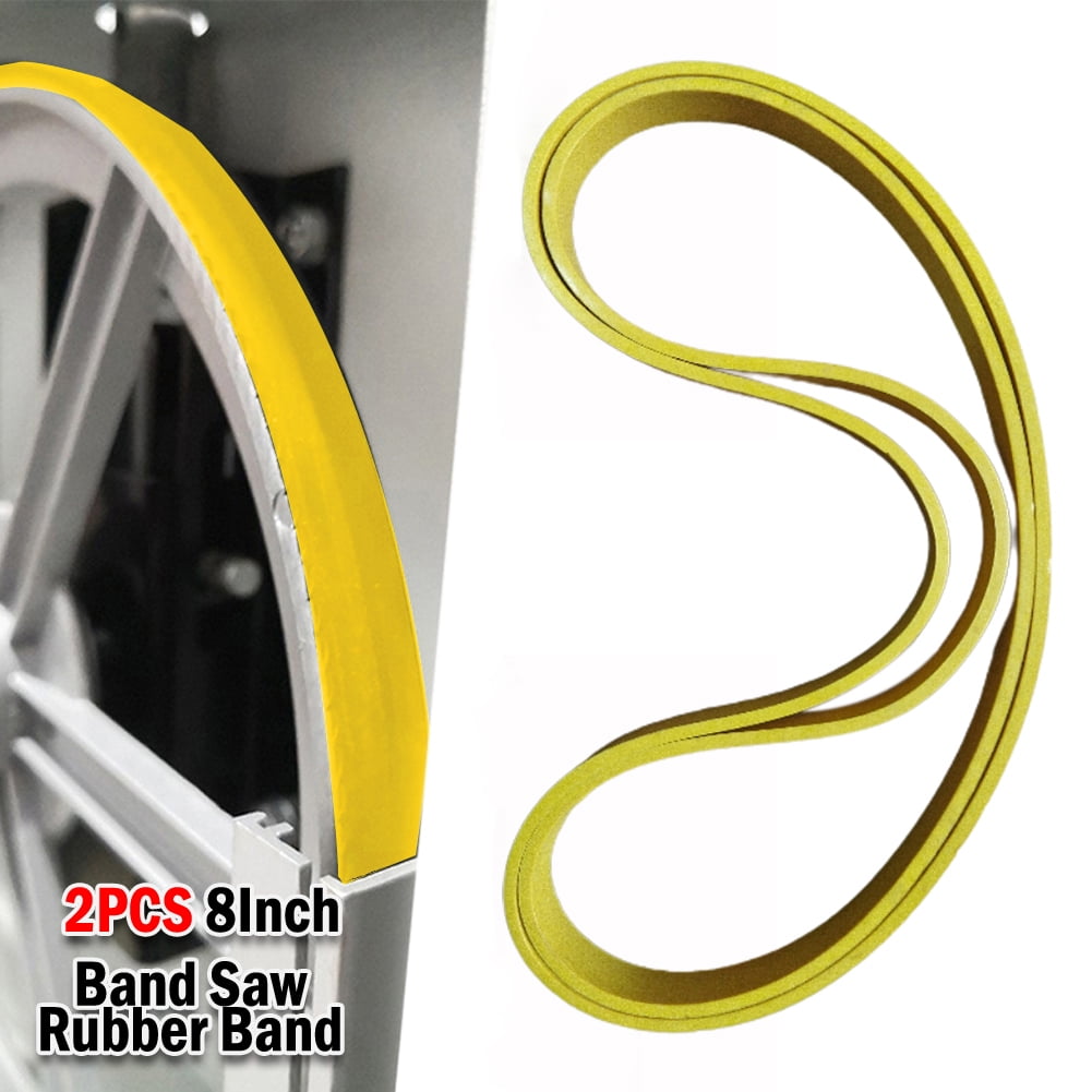 2pcs 8Inch WoodWorking Band Saw Rubber Band Band Saw Scroll Wheel Rubber Ring