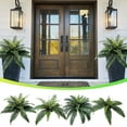 thumbnail image 7 of Moocorvic Artificial Fern Plant 17.3'' Large Fake Persian Plant Realistic Greenery Decoration for Home Porch Office, 7 of 7