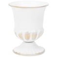 thumbnail image 1 of Vase Flowers Vintage Iron Vase Banquet Table Decor White 11.6x9.4cm 1Set, 1 of 5