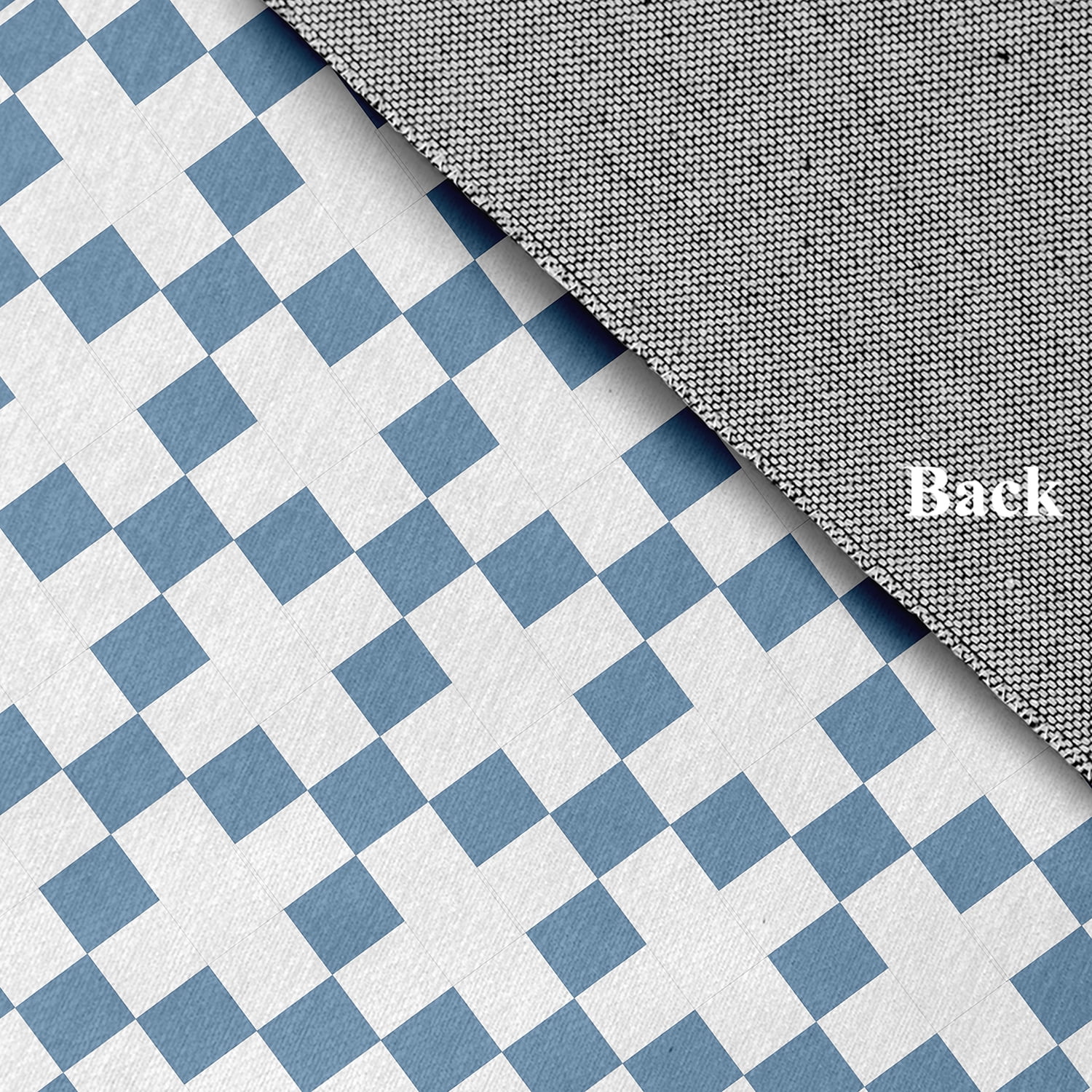 Simply Daisy 18" x 30" Chambray Cross and Squares Rug