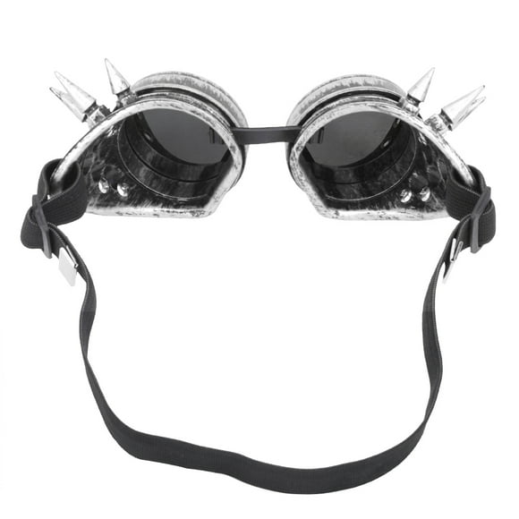 Keenso Vintage Goggles, Windproof Sports Sunglasses Helmet Steampunk  For Cycling Racer Goggles For Kids Men Women