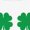 White, variant on Lucky Four Leaf Clover St Patricks Day Tank Top Shamrock Crop Tank