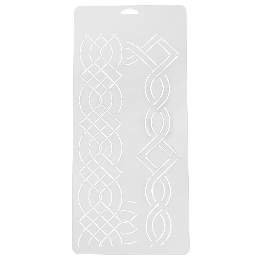 Plastic Semi-transparent Stencil Plastic Quilting Template for Embroidery  Patchwork DIY Sewing Craft Tools - 40x20cm