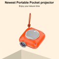 thumbnail image 6 of Two-Way Wireless Mini Portable Projector | 1080P Supported for Home Theater & Outdoor Movies | Compatible with USB/Laptop/TV Stick (Orange), 6 of 9