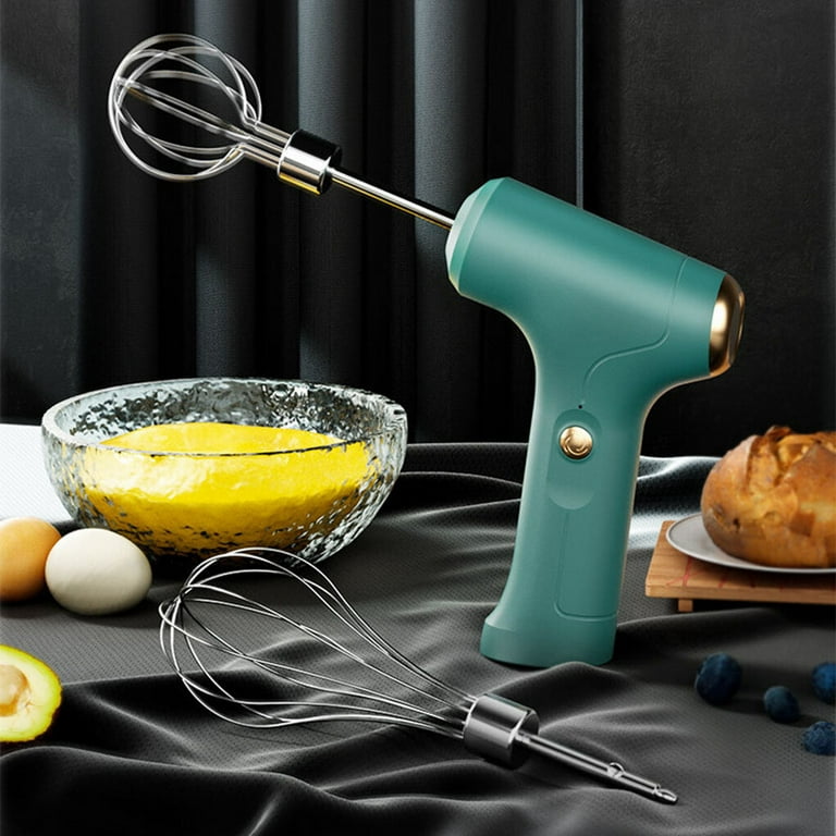 DIYOO Household Standable Cordless Electric Hand Mixer,USB Rechargable  Handheld Egg Beater with 2 Detachable Stir Whisks 3 Speed Modes for  Whipping, Mixing Cookies, Brownie, Cakes, Dough Batters 