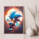 thumbnail image 5 of Pósteres de decoración de sala de juegos S-Sonic H-Hedgehog para decoración de paredes, pintura artística sobre lienzo, pósteres personalizados para el hogar, 5 of 5