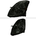 thumbnail image 2 of Projector Headlights w/ Amber Reflectors (Chrome Housing/Smoke Lens) Made for and compatible with 2004-2006 Nissan Maxima, 2 of 5