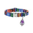 thumbnail image 2 of Dog Collars Adjustable Rainproof Nylon Collar with Quick Release Buckle, Padded Soft Lining for Medium Large Dogs, Purple Green Blue Watermelon Red Yellow, 25–40 cm, 2 of 6