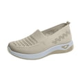 thumbnail image 2 of HAJWOH Orthopedic Dress Shoes for Women Arch Support Slip on Non Slip Tennis Shoes Breathable Mesh Stretch Work Shoes Comfort 2026 New Orthopedic Shoes Beige 42, 2 of 5