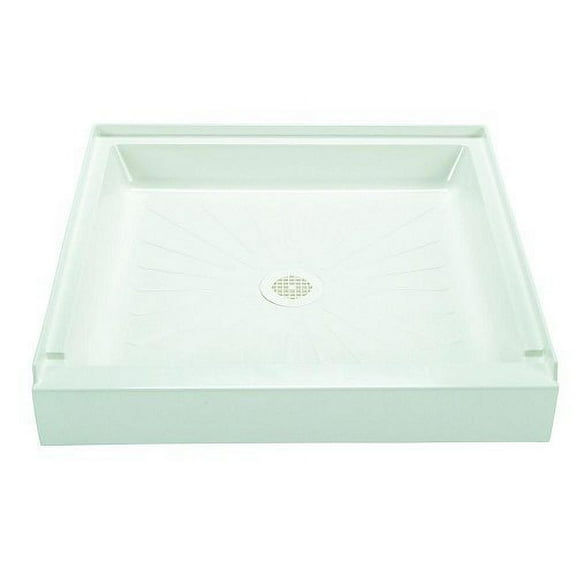 Mustee 3232M Durabase Fiberglass 32-in x 32-in Shower Base, White