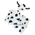 thumbnail image 2 of WOYY Cow Co_stume Baby Boys Girls Cow T-Shirt Pants Hat 3Pcs Outfits, Sizes 0-18 Months, 2 of 8